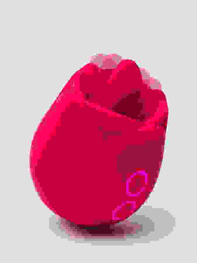 Lovehoney Red Licking Rose Vibrator, Red, hi-res